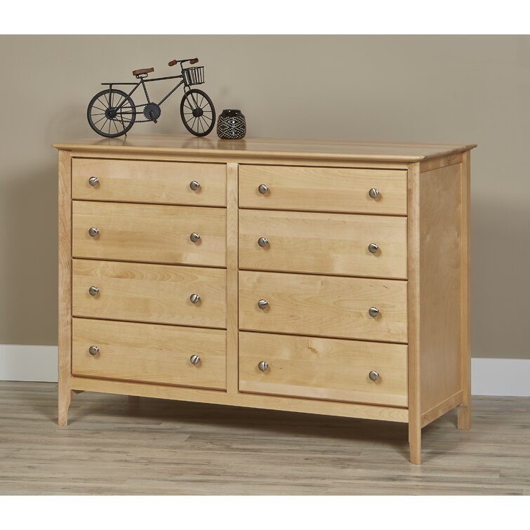 Natural wood store colored dresser